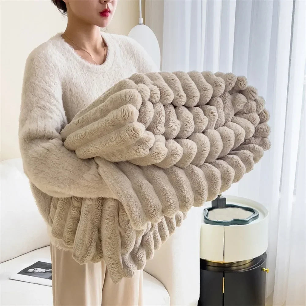Ultra Soft Faux Rabbit Blanket