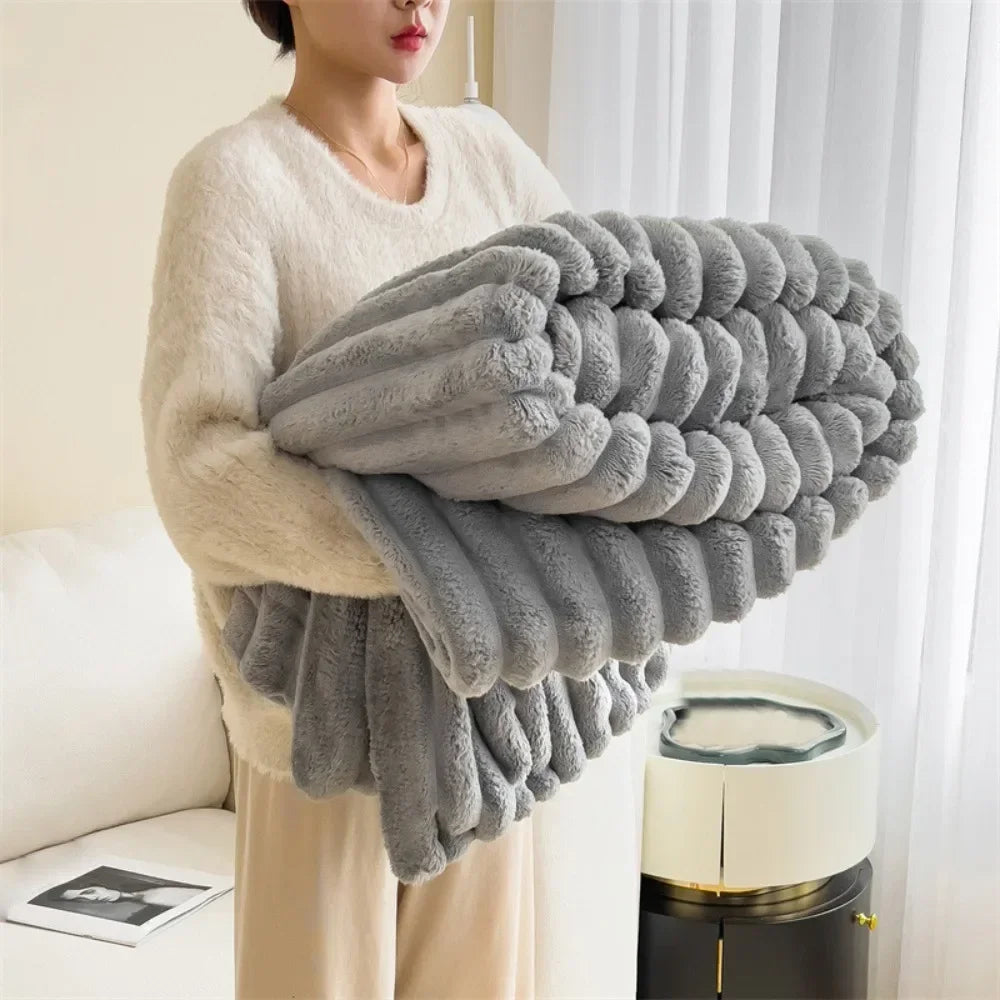 Ultra Soft Faux Rabbit Blanket