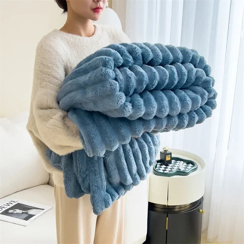 Ultra Soft Faux Rabbit Blanket
