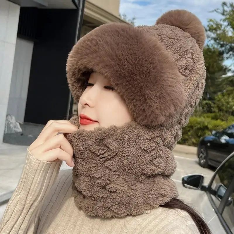 Plush Thermal Hat & Face Mask Set