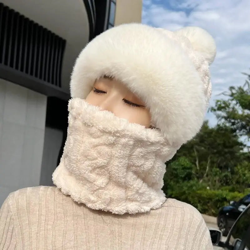 Plush Thermal Hat & Face Mask Set