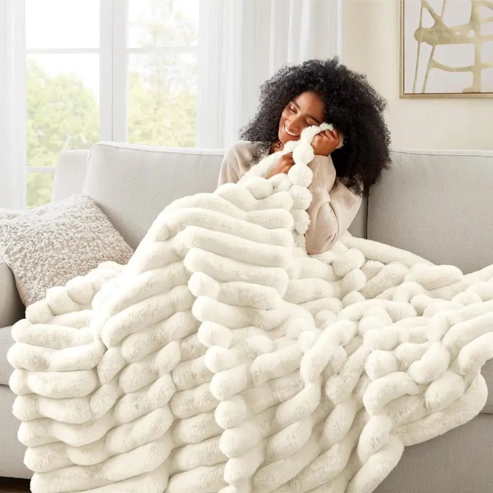 Ultra Soft Faux Rabbit Blanket