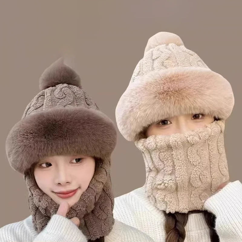 Plush Thermal Hat & Face Mask Set