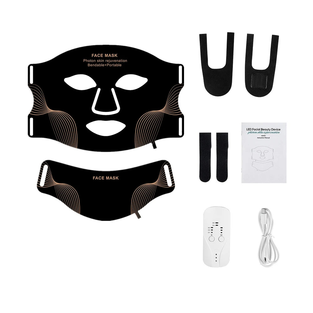 Silicone Red Light Infrared Therapy Mask