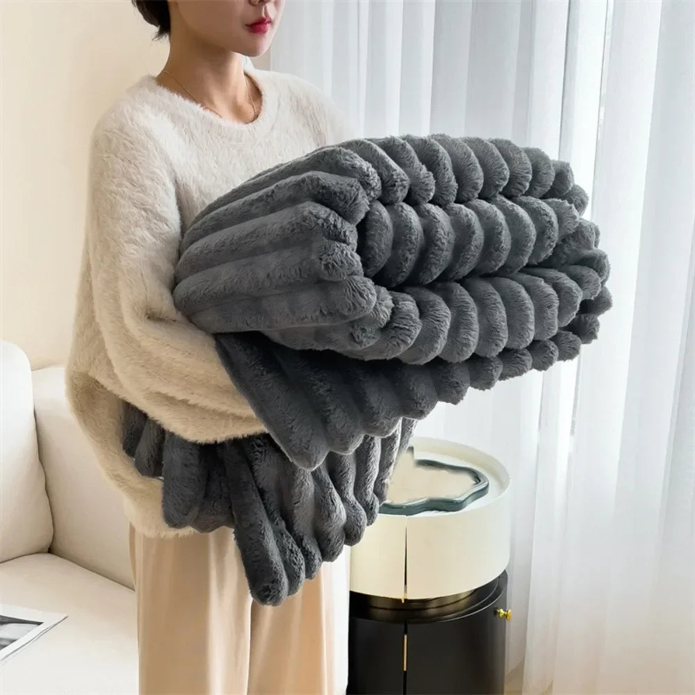 Ultra Soft Faux Rabbit Blanket