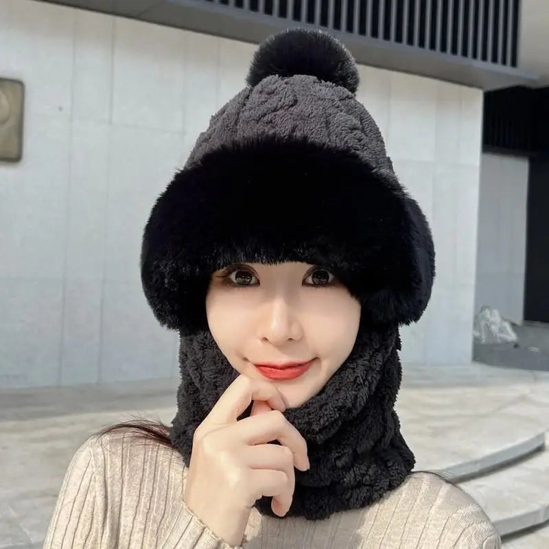 Plush Thermal Hat & Face Mask Set