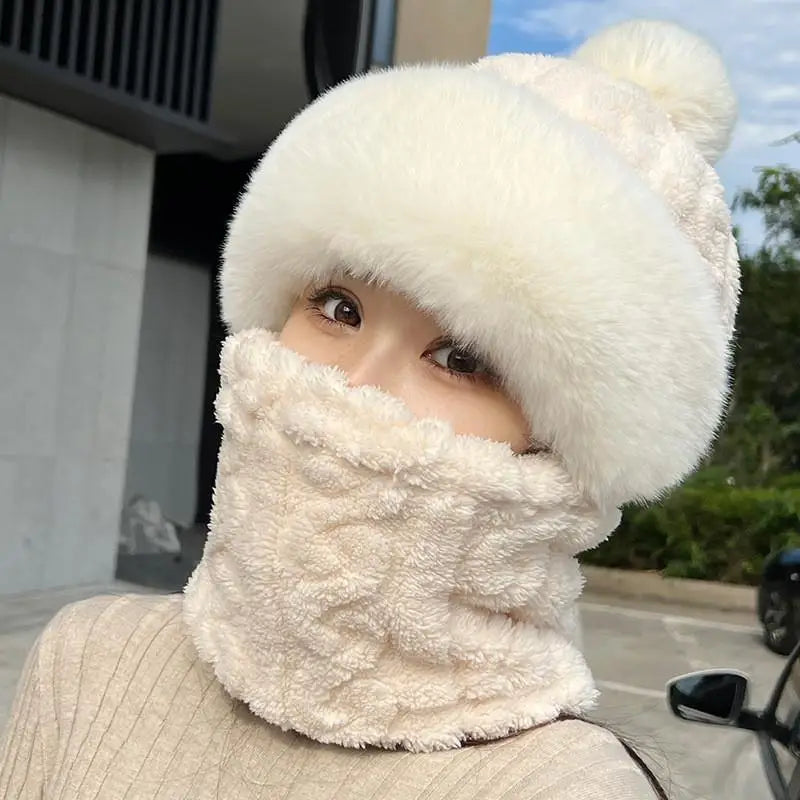 Plush Thermal Hat & Face Mask Set