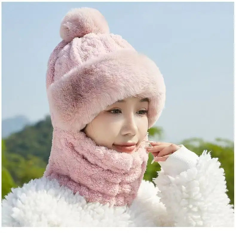 Plush Thermal Hat & Face Mask Set
