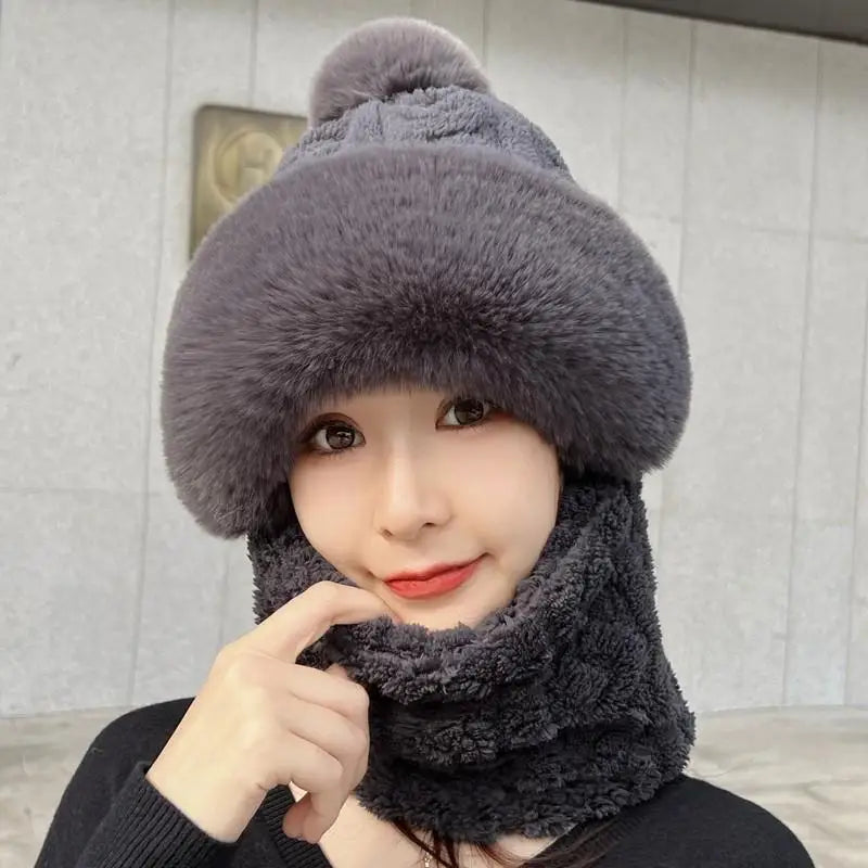 Plush Thermal Hat & Face Mask Set