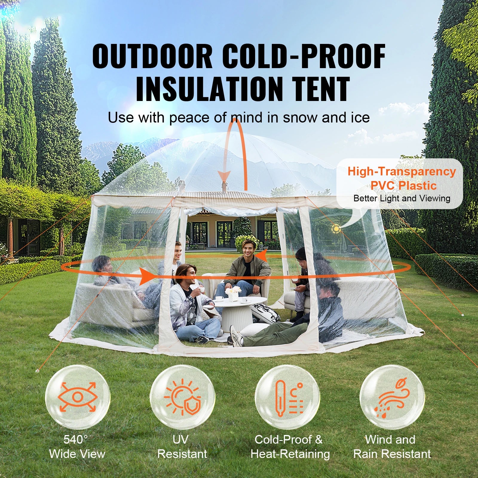 Bubble Tent Pop-Up Weatherproof