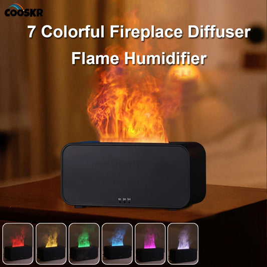 Aroma Diffuser Flame Humidifier