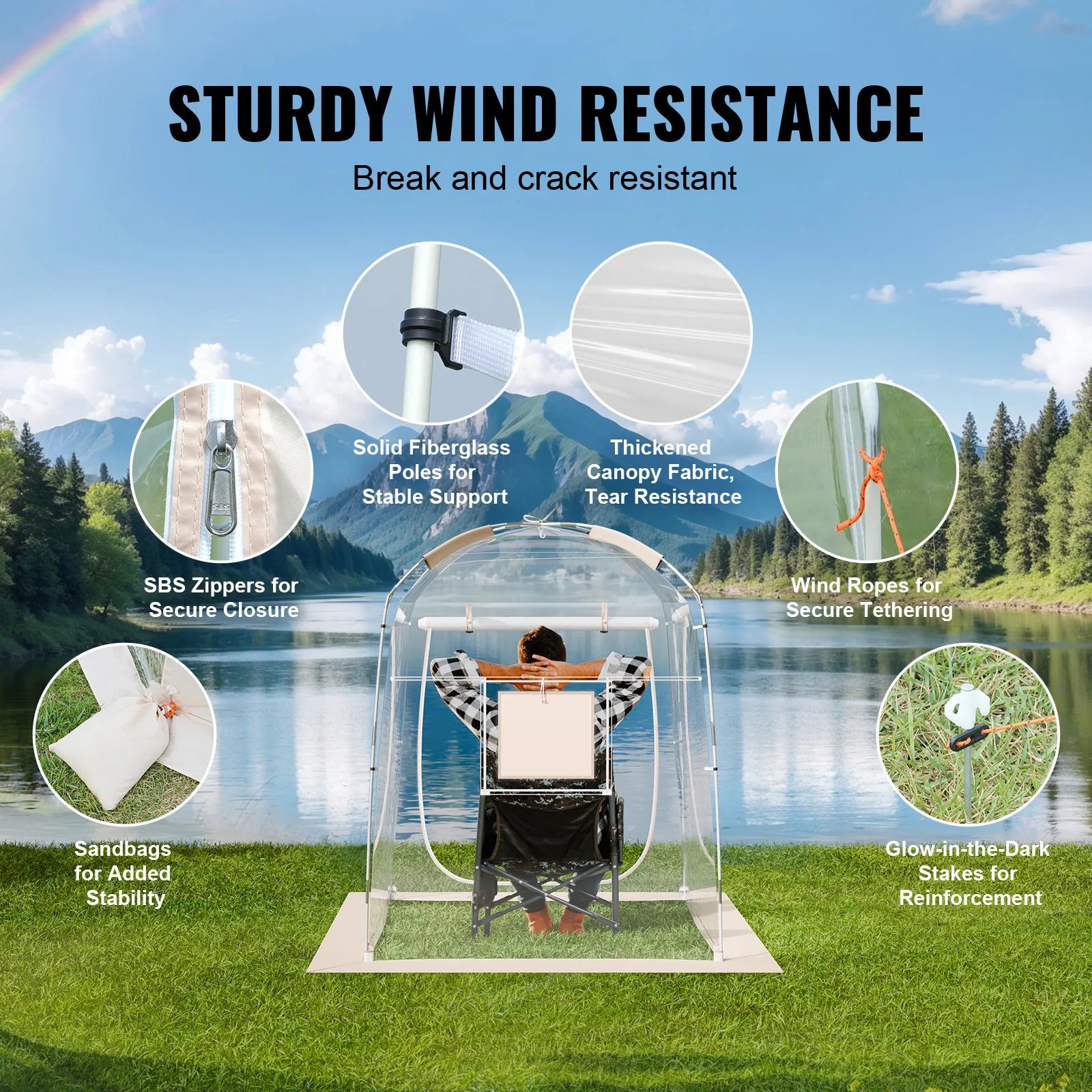 Instant Clear Weather Proof Tent