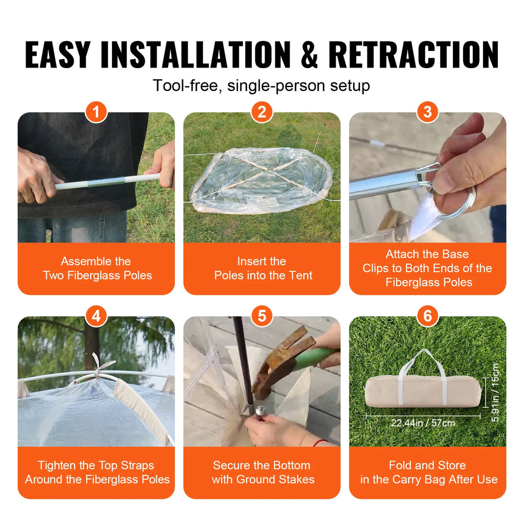 Instant Clear Weather Proof Tent