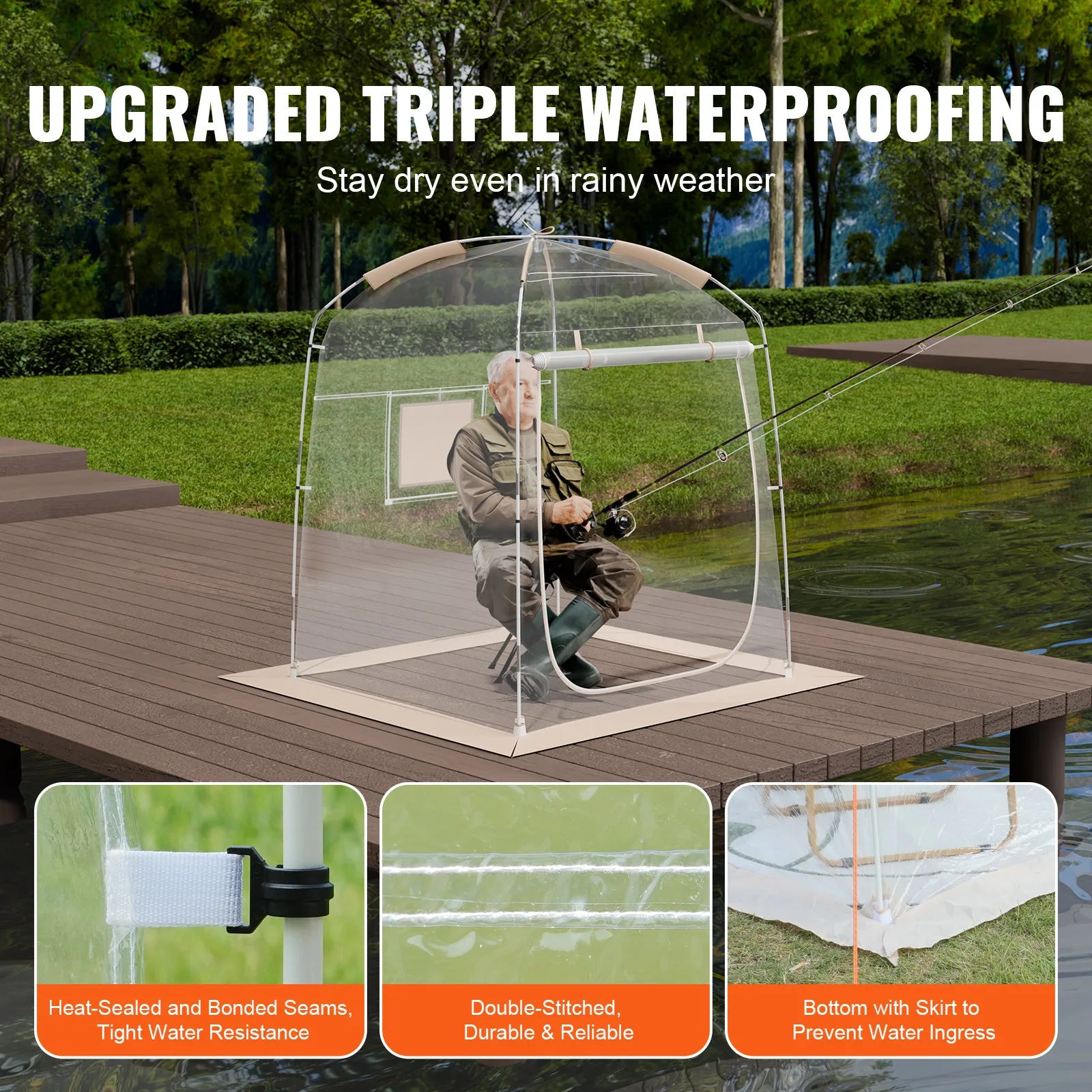 Instant Clear Weather Proof Tent